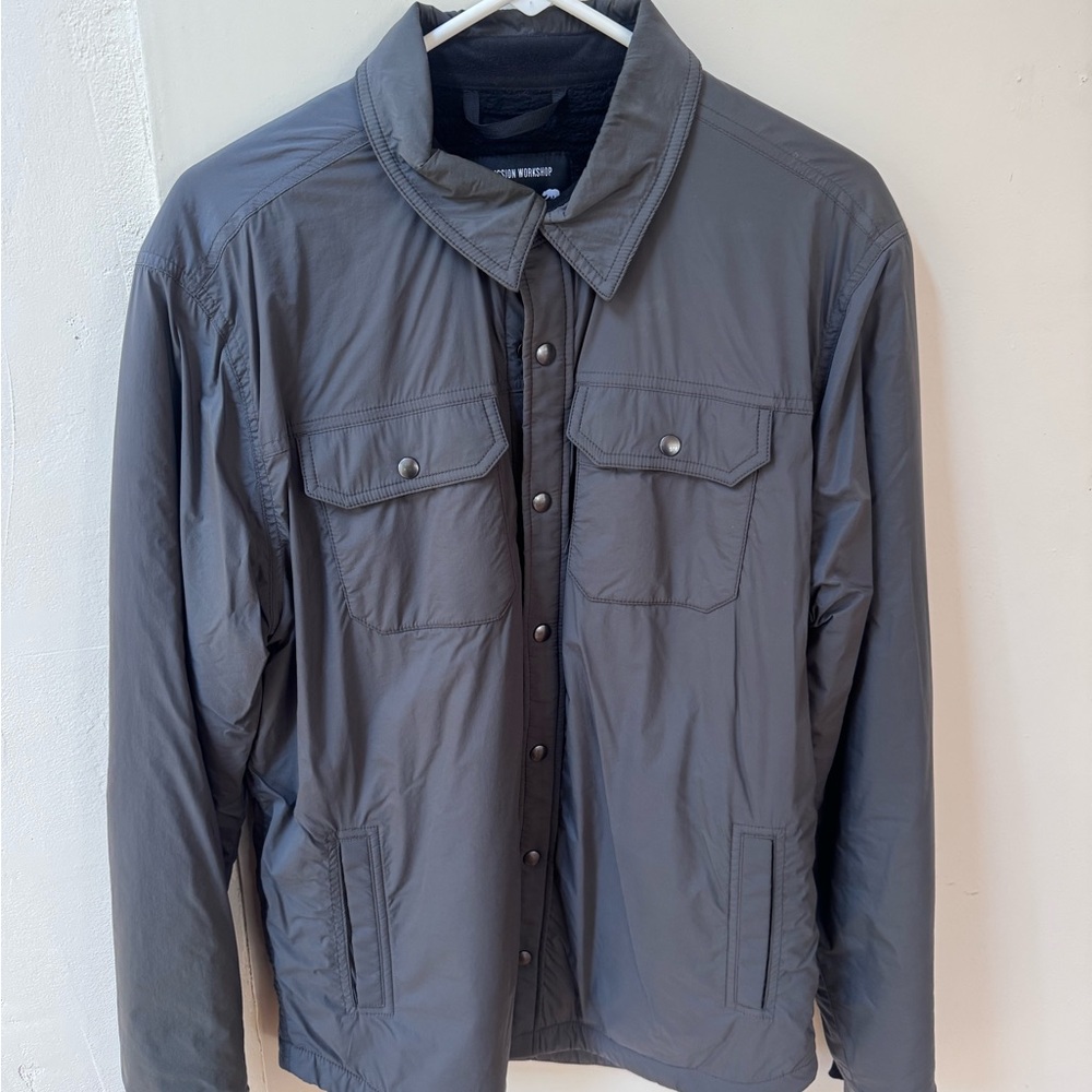 Taylor Stitch x Mission Workshop Men's Albion Jacket L Charcoal Shirt Jacket - Picture 5 of 7